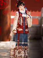 Embroidery Christmas Hanfu Women’s New Year Dress Winter - Image 3