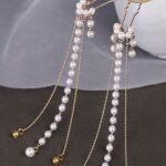 Asian Hair Sticks Pearl Tassel Hairpin Elegant Classic Jewelry Hair Clips