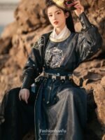 Chinese Traditional Costumes Black Hanfu Male Cosplay Men Women