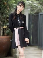 Chinese Clothing Black Modern Hanfu Dress - Image 3