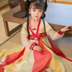 Fashion Hanfu Chinese Dress for Girls Summer Dress 2 Colors