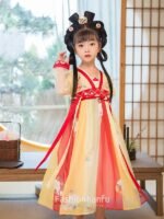 Fashion Hanfu Chinese Dress for Girls Summer Dress 2 Colors - Image 3