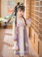 Fashion Hanfu Chinese Dress for Girls Summer Dress 2 Colors - Image 4