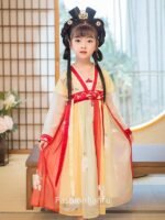 Fashion Hanfu Chinese Dress for Girls Summer Dress 2 Colors - Image 5