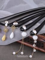Fashion Hanfu Chinese Hair Accessories Chinese Hair Pins Wooden Sticks - Image 3
