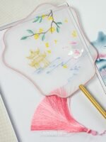 Chinese Fan Round Fan Tuan Fan Hanfu Fans Ladies Fan - Image 2