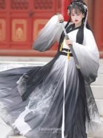 Chinese Hanfu Clothing Fairy Skirt Three-Piece Set