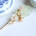 Fashion Hanfu Ancient Costume Headdress Chinese Jade Hairpin