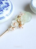 Fashion Hanfu Ancient Costume Headdress Chinese Jade Hairpin