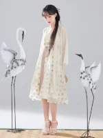 Fashion Hanfu Chinese Style Dresses Hanfu Style Embroidered Dress - Image 2