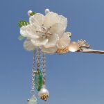 Fashion Hanfu Chinese Style Hair Pins Gardenia Hair Clips Women