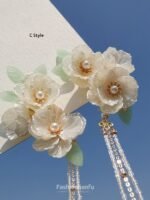 Fashion Hanfu Chinese Style Hair Pins Gardenia Hair Clips Women - Image 3