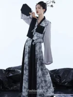 Fashion Hanfu Chinese Style Outfit Female Modern Hanfu Dress