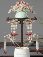 Fashion Hanfu Traditional Chinese Wedding Accessories Phoenix Hair Crown Hairpin