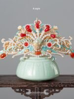 Fashion Hanfu Traditional Chinese Wedding Accessories Phoenix Hair Crown Hairpin - Image 2