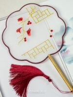 Chinese Embroidered Fan Round Fan Tuan Fan Hanfu Fans