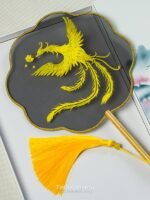 Hanfu Accessories Embroidered Hanfu Fan Chinese Style Round Silk Fan