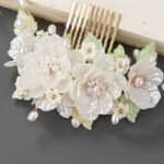 Fashion Hanfu Chinese Style Floral Hair Comb Vintage Hair Barrette