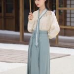 Fashion Hanfu Light Blue Modern Chinese Hanfu Dress