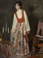 Fashion Hanfu Women’s Modern Hanfu Clothing Lapel Pipa Sleeve Hanfu Dress - Image 2