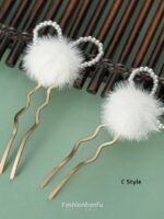 Fashion Hanfu Oriental Hairpin Hanfu Headdress Fairy Tassel Hair Pair Clip - Image 3