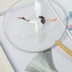 Chinese Silk Dancing Fan Chinese Style Flowers Fan Tuan Shan