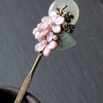 Fashion Hanfu Cheongsam Dish Hair Accessories Classical White Jade Hairpin