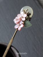 Fashion Hanfu Cheongsam Dish Hair Accessories Classical White Jade Hairpin