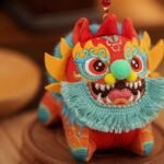 Feng Shui Wealth Guardian Charm Pouch – Embroidered Lucky Beast Ornament
