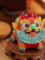 Feng Shui Wealth Guardian Charm Pouch – Embroidered Lucky Beast Ornament