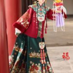 Festive Embroidered Hanfu Set Winter Brocade Hanfu
