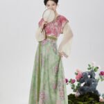 Floral Chinese Hanfu Dress Tang-Style Hanfu Set for Women