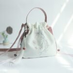 Antique Floral Embroidered Handbag Hanfu Messenger Bag