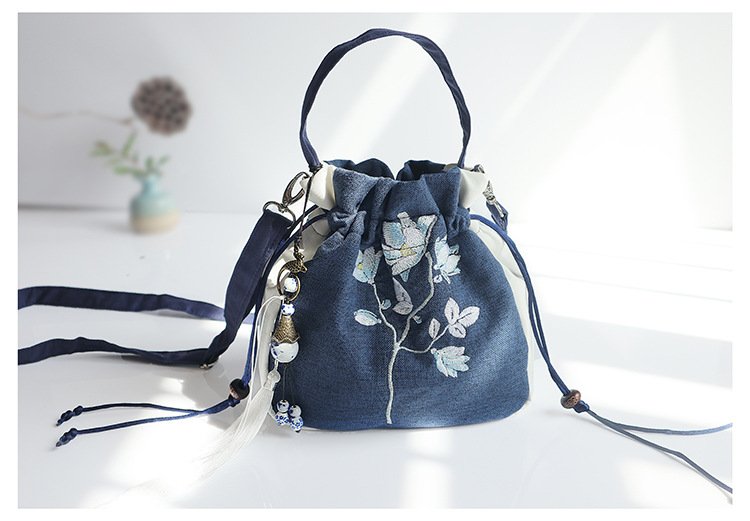 Handmade Floral Embroidered Handbag