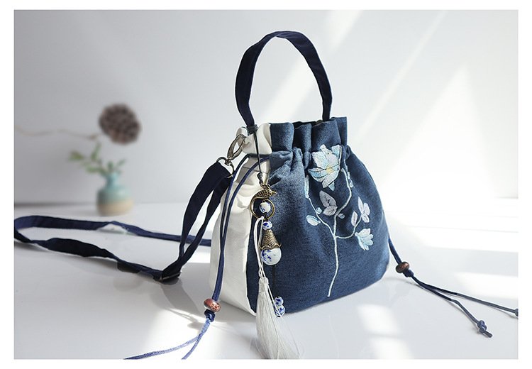 Handmade Floral Embroidered Handbag
