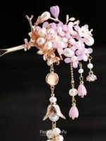 Fashion Hanfu Handmade Hair Ornaments Chinese Style Floral Hair Pins