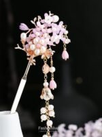 Fashion Hanfu Handmade Hair Ornaments Chinese Style Floral Hair Pins - Image 3