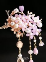 Fashion Hanfu Handmade Hair Ornaments Chinese Style Floral Hair Pins - Image 4