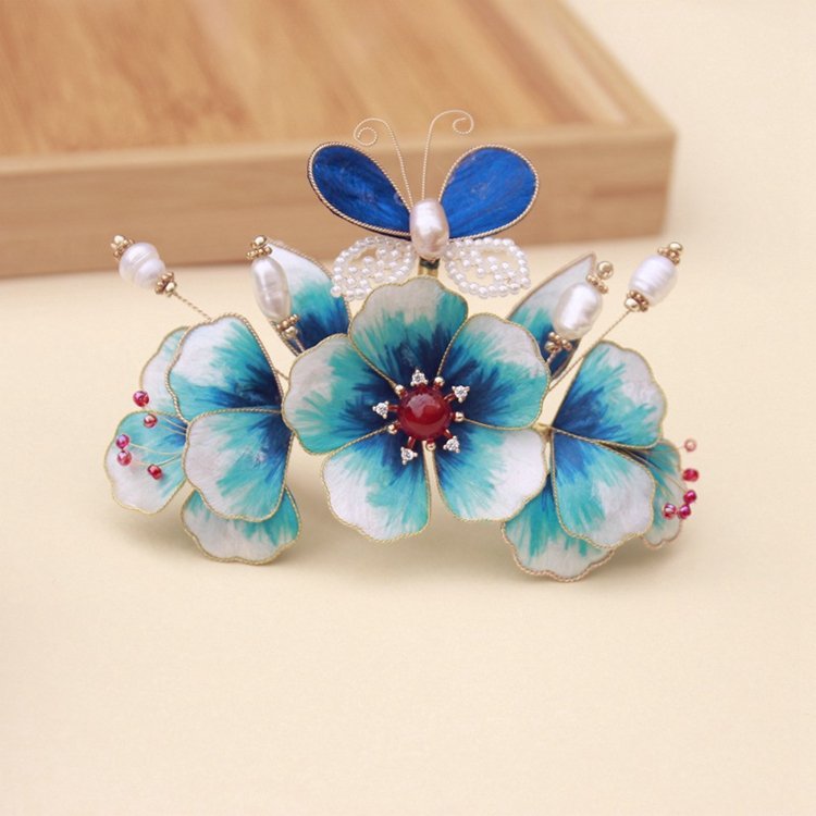 Flower Hair Accessories Hanfu Hair Crown