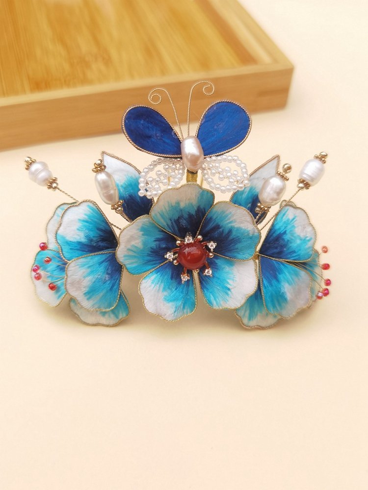 Flower Hair Accessories Hanfu Hair Crown