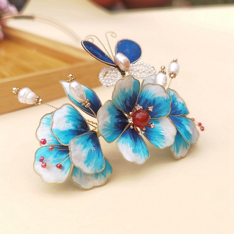 Flower Hair Accessories Hanfu Hair Crown