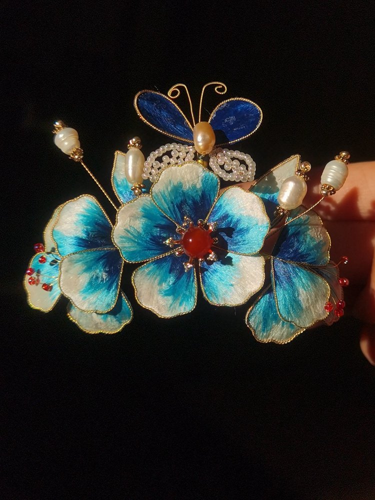 Flower Hair Accessories Hanfu Hair Crown