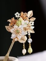 Fashion Hanfu Handmade Flower Hair Pins Hanfu Cheongsam Classical Hairpins - Image 2