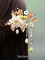 Fashion Hanfu Handmade Flower Hair Pins Hanfu Cheongsam Classical Hairpins - Image 6