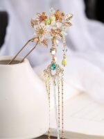 Fashion Hanfu Handmade Flower Hair Pins Hanfu Cheongsam Classical Hairpins - Image 3