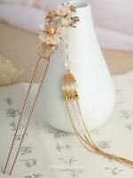 Fashion Hanfu Classical Hair Accessories Handmade Flower Hair Pins For Weddings - Image 3