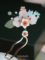 Fashion Hanfu Handmade Chinese Style Flower Hairpin Step Shake Tassel Peony Hairpin - Image 2