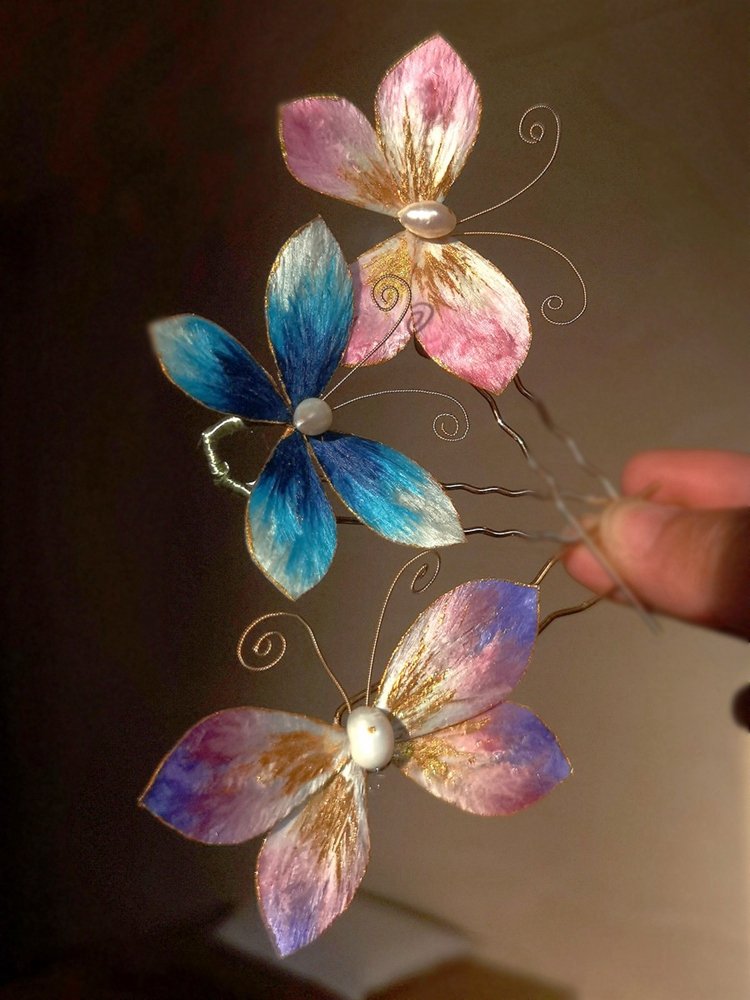 Flower Pins For Hair