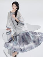 New Chinese Style Set Women – Embroidered Hanfu Inspired Outfit - Image 6