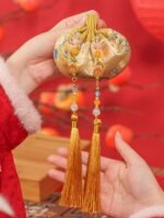 Chinese Brocade Sachet Bag – Festive Lucky Fragrance Pouch Gift - Image 12